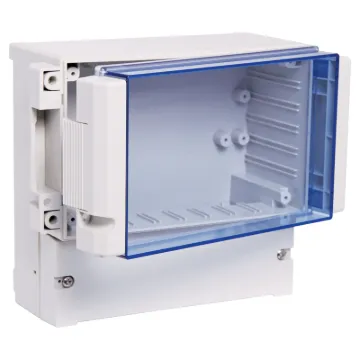 This weatherproof utility box designed to house industrial control circuitry, pool pump & reticulation controllers. It features a translucent, blue tinted, front window which can be fitted with a hinge for easy access (parts included).