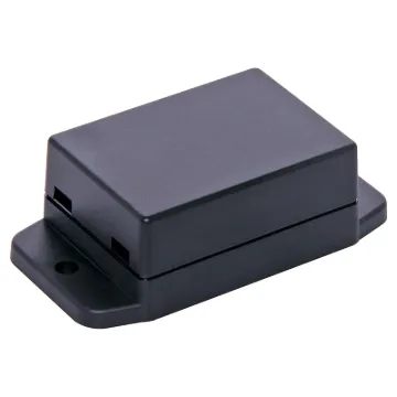 A wide selection of flanged boxes with snap fit lids which allow access to internal circuitry without unscrewing the flange screws. Great for small circuits, control boxes, relays and industrial controls.  Base fitted with four PCB posts, lid has four cable entry mouldings which may be knocked out. All dimensions ±0.5mm & exclude flanges