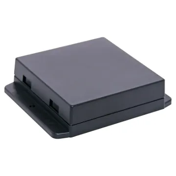 A wide selection of flanged boxes with snap fit lids which allow access to internal circuitry without unscrewing the flange screws. Great for small circuits, control boxes, relays and industrial controls.  Base fitted with four PCB posts, lid has four cable entry mouldings which may be knocked out. All dimensions ±0.5mm & exclude flanges