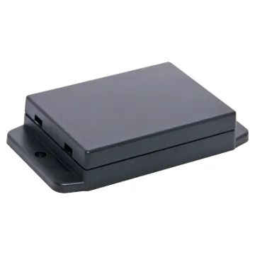 A wide selection of flanged boxes with snap fit lids which allow access to internal circuitry without unscrewing the flange screws. Great for small circuits, control boxes, relays and industrial controls.  Base fitted with four PCB posts, lid has four cable entry mouldings which may be knocked out. All dimensions ±0.5mm & exclude flanges