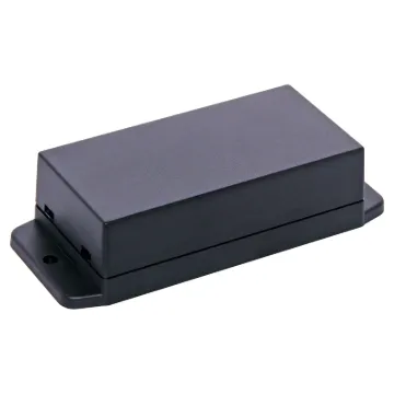 A wide selection of flanged boxes with snap fit lids which allow access to internal circuitry without unscrewing the flange screws. Great for small circuits, control boxes, relays and industrial controls.  Base fitted with four PCB posts, lid has four cable entry mouldings which may be knocked out. All dimensions ±0.5mm & exclude flanges