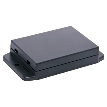 A wide selection of flanged boxes with snap fit lids which allow access to internal circuitry without unscrewing the flange screws. Great for small circuits, control boxes, relays and industrial controls.  Base fitted with four PCB posts, lid has four cable entry mouldings which may be knocked out. All dimensions ±0.5mm & exclude flanges