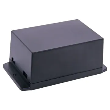 A wide selection of flanged boxes with snap fit lids which allow access to internal circuitry without unscrewing the flange screws. Great for small circuits, control boxes, relays and industrial controls.  Base fitted with four PCB posts, lid has four cable entry mouldings which may be knocked out. All dimensions ±0.5mm & exclude flanges