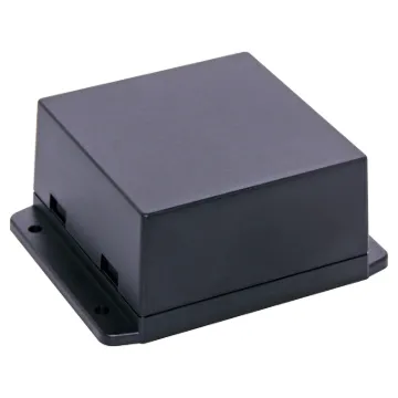 A wide selection of flanged boxes with snap fit lids which allow access to internal circuitry without unscrewing the flange screws. Great for small circuits, control boxes, relays and industrial controls.  Base fitted with four PCB posts, lid has four cable entry mouldings which may be knocked out. All dimensions ±0.5mm & exclude flanges