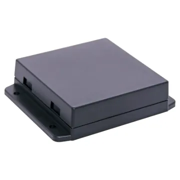 A wide selection of flanged boxes with snap fit lids which allow access to internal circuitry without unscrewing the flange screws. Great for small circuits, control boxes, relays and industrial controls.  Base fitted with four PCB posts, lid has four cable entry mouldings which may be knocked out. All dimensions ±0.5mm & exclude flanges