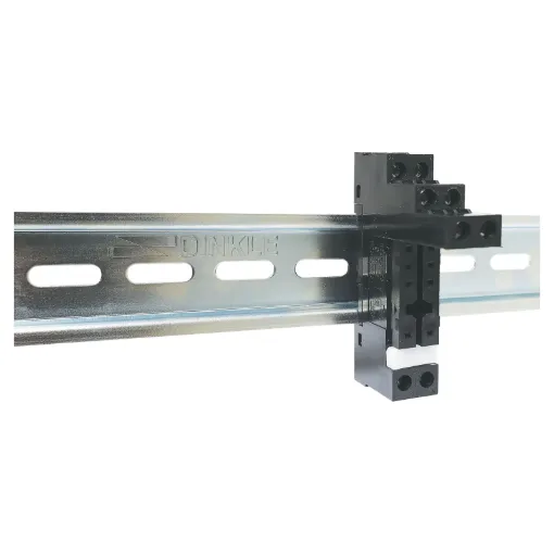 Standard steel DIN rail in 175mm length.