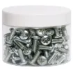 M6 x 16mm zinc plated. Phillips head. Ideal for use with 19" racking systems.  Pack Qty: 100 (supplied in a handy jar).