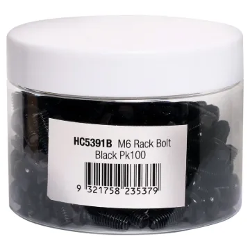 M6 x 16mm black. Phillips head. Ideal for use with 19" racking systems.  Pack Qty: 100
