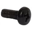 M6 x 16mm black. Phillips head. Ideal for use with 19" racking systems.  Pack Qty: 100