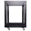 This 12RU 19" open rack frame allows you the option of side mounting to the wall surface, or use as a freestanding rack on castors.