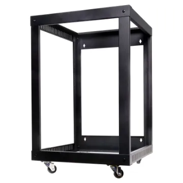This 15RU 19" open rack frame allows you the option of side mounting to the wall surface, or use as a freestanding rack on castors.