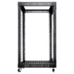 This 18RU 19" open rack frame allows you the option of side mounting to the wall surface, or use as a freestanding rack on castors.