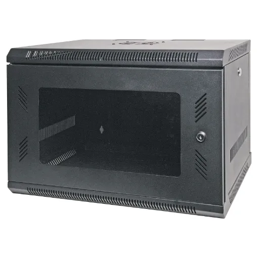Constructed from 1.5mm black powdercoated steel, these 19" racks are ideal for communications, public address and IT server rooms. The design offers both the option of wall mounting or floor standing as desired.
