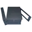 A 6RU hinged data cabinet which allows easy rear panel connection access. Each package includes a rack frame, tempered glass front door, two side panels, top and bottom panel. Sides, rear, front and hinge are lockable.