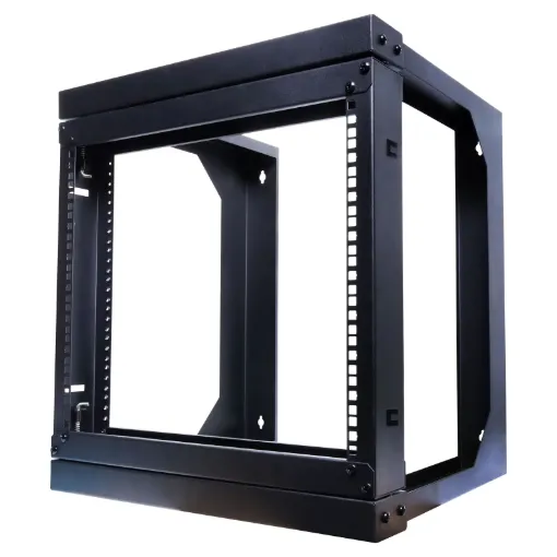 9U 460mm Deep Hinged Wall Mount Server Rack - Altronics