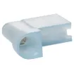 female Crimp Terminal made of brass with tin-plated finish. It comes with a blue nylon insulator. It accepts 16 to 14AWG wire.