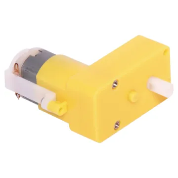 A geared motor with lightweight plastic housing. 5mm double flat shaft. 0.8kg/cm torque. Suits J 0101 rubber wheel. Max 130rpm no load. 1.5A stall.