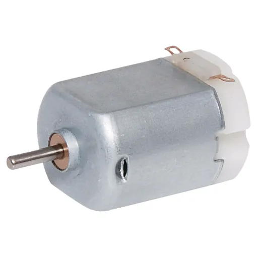 A 13,500RPM flat top & bottom hobby motor commonly found in slot cars, robotics kits, toys and much more!  8.64gcm torque @ max efficiency.