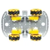 This aluminium chassis features mecanum wheels fitted to individual motors allowing omnidirectional movement of your own custom robot design. The aluminium base is pre-drilled with a variety of holes for mounting sensors and control boards. 
Size: 260L x 162Wmm.