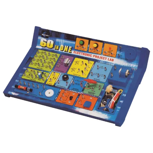 These simple kits are a great introduction to the world of electronics. Basic principles are covered and assembly is completely solderless using a series of spring loaded terminals.