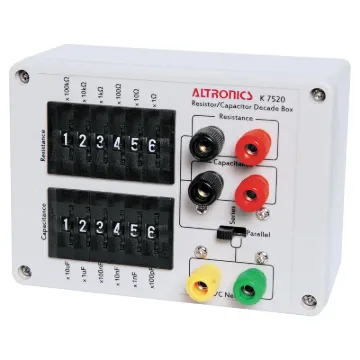 Designed by Altronics. (SC Aug. 2014).
A decade box is a really handy device for trying capacitor and resistor values in-circuit before you select the final value to solder down.