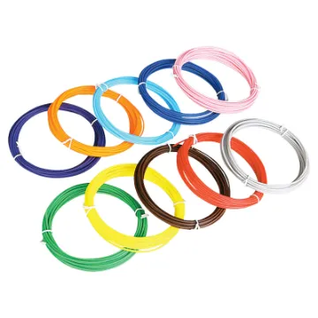 Contains 10 different colours of 1.75mm PCL filament for use with our handheld printing pen. Each colour roll is approx 5m long.
