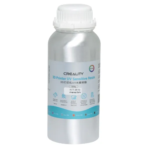 Designed for use with resin printers this UV sensitive printing fluid provides excellent accuracy and detail for your prints. 500g. White colour.