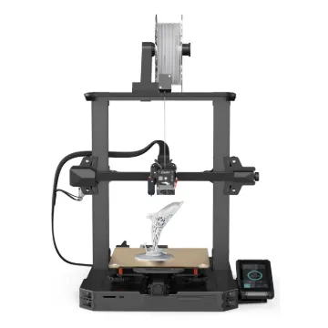 This high performance 3D printer with a more aesthetic, streamlined design, features a brand new nozzle made of brass that can stand up to +300°C printing temperature and is compatible with PLA, ABS, PVA, TPU, PA, PETG and wood.