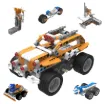 A 400pc set allowing kids to build up to 26 different projects, and create designs of their own. Includes control unit and intelligent sensors (2) that allow building of line tracking, obstacle avoiding and following robot designs. Blocks are compatible with other major brands. Fully programmable using Scratch. Includes storage box.
