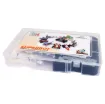 A 400pc set allowing kids to build up to 26 different projects, and create designs of their own. Includes control unit and intelligent sensors (2) that allow building of line tracking, obstacle avoiding and following robot designs. Blocks are compatible with other major brands. Fully programmable using Scratch. Includes storage box.
