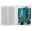 A clear acrylic base with rubber feet and standoffs to suit the Arduino UNO or Raspberry Pi. Space next to the module is provided for a breadboard such as the P 1020 or P 1002.