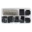 A huge assortment of single row header connectors for making your own custom length wiring harnesses or prototyping cables. Pack contains a variety of female connector housings in different sizes plus male and female pin connector crimps.