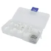 An assortment of straight boxed PCB connectors and matching plugs in 2, 3, 4 and 5 way varieties. Plus crimp pins to suit plug housings. 150pcs total.