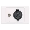 Includes weather resistant car accessory socket and back to back F antenna 
connector. Ideal for caravans and RV's.
