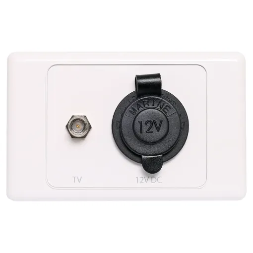 Includes weather resistant car accessory socket and back to back F antenna 
connector. Ideal for caravans and RV's.
