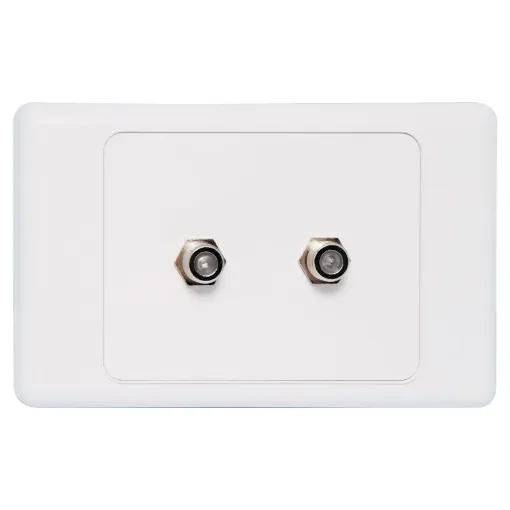 Fitted with back to back F type connector for easy termination.