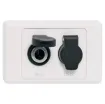 Dual 12V DC Merit sockets with protective dust cap. Ideal for use in 4WDs, 
Caravans and RV. 6.3mm spade connection.