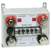 A 100A shunt box designed for use in high current remote power, off-grid and PV backup systems. Rated up to 100A it provides connections between the batteries and the load using screw terminals and heavy duty binding posts. Maximum voltage 16V (ie: suits 12V battery systems only). Dimensions: 125W x 62H x 82Dmm.