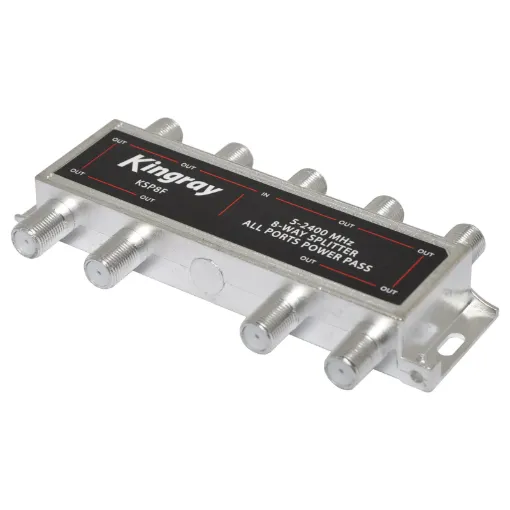 Housed in a zinc diecast enclosure to prevent external interference from unwanted signals. Unlike cheaper splitters, these are wideband and will accept frequencies up to 2400MHz making them suitable for use with Digital TV, Cable and Satellite TV frequencies. Fitted with industry standard F connectors for easy installations.