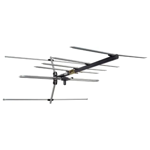 Deluxe heavy duty VHF digital antenna manufactured with steel boom and extruded elements.
