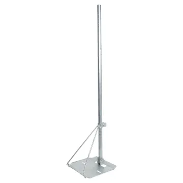 For mounting to steel corrugated roof. Galvanised steel construction. 1.1m pole height. 25mm diameter pole.