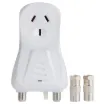 This simple TV signal amplifier is ideal for areas where reception is slightly weak. Provides  up to 20dB of gain to boost to the signal for improved reception. Includes 2 PAL female to F type male adaptors.