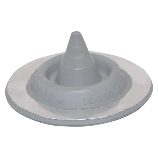 Weatherproof rubber flashing to allow penetration of metal roofing from 0-35mm without water ingress.