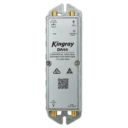 Kingrays DA44 distribution amplifier has been designed to suit the digital television environment of today and well into the future.