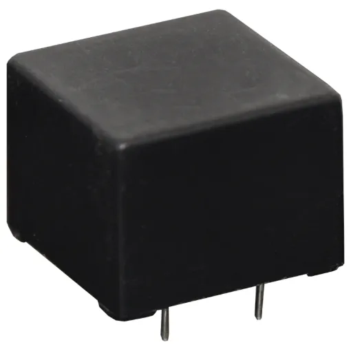 Impedance:	600 Ohm  line matching 
Turns Ratio:	1:1
Insertion Loss:	4.7dB max @ 2kHz
Frequency Response:	200Hz - 4kHz
Return Loss:	&gt15dB @ 200Hz - 4kHz
Proof Test:	5.5kV RMS
Max Unbalanced DC:	100&microA
Dimension:	18L x 14H x 18W
Weight:	13 gms
PCB hole size: 0.7mm