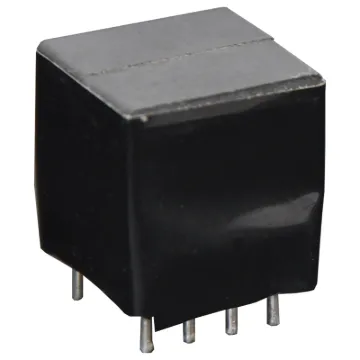 Impedance:	600 Ohm line, 600 Ohm equip.
Turns Ratio:	1:1
Max Level:	0dBm 
Insertion Loss:	1.4dB max @ 1kHz
Return Loss:	>16dB @ 300Hz - 3.5kHz
Proof Test:	3.0kV AC 1 minute
Dimension:	12L x 11H x 11W
Weight:	5 gms
PCB hole size: 0.7mm