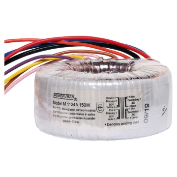 High power toroidal transformer for audio use. Input and output windings can be reversed.