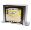 Powertran EI-Core 240V AC mains transformer with 6A dual multi tapped secondary configuration. Two sets of 0V, 12V and 15V secondaries are available at a maximum current of 6A (max current when secondaries connected in parallel) . Primary is fitted with 200mm flyleads. Secondary taps have solder tags. Fully electrical authority approved for AS/NZS