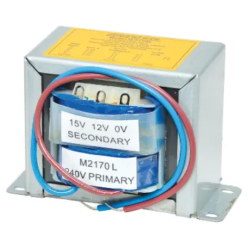Powertran EI-Core 240V AC mains transformer with 6A dual multi tapped secondary configuration. Two sets of 0V, 12V and 15V secondaries are available at a maximum current of 6A (max current when secondaries connected in parallel) . Primary is fitted with 200mm flyleads. Secondary taps have solder tags. Fully electrical authority approved for AS/NZS