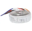 Efficient toroidal transformer with 18V secondaries. 80VA rated.